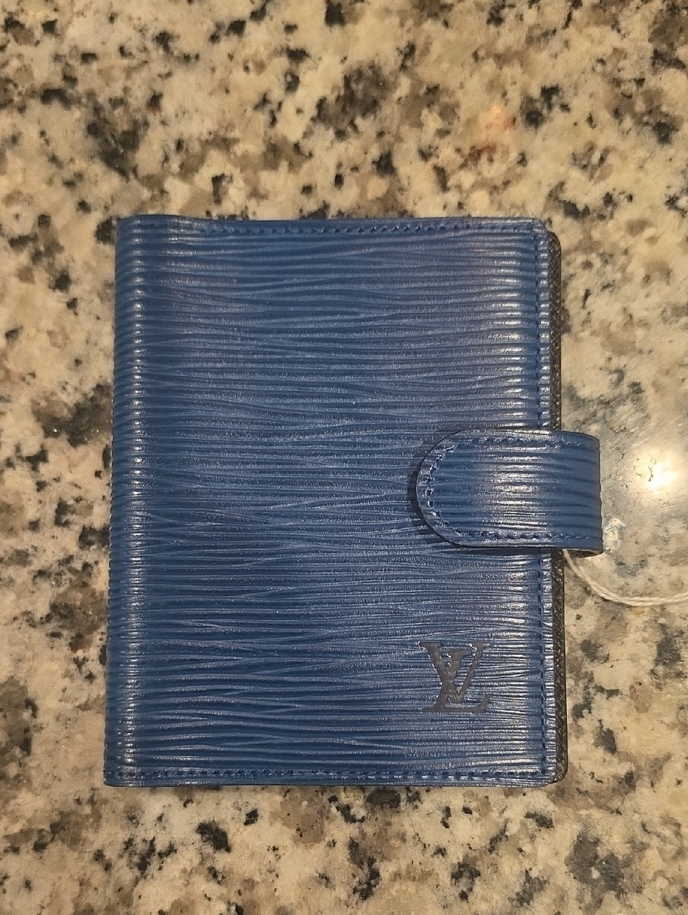 Louis Vuitton Blue Epi Leather Small Planner Cover
